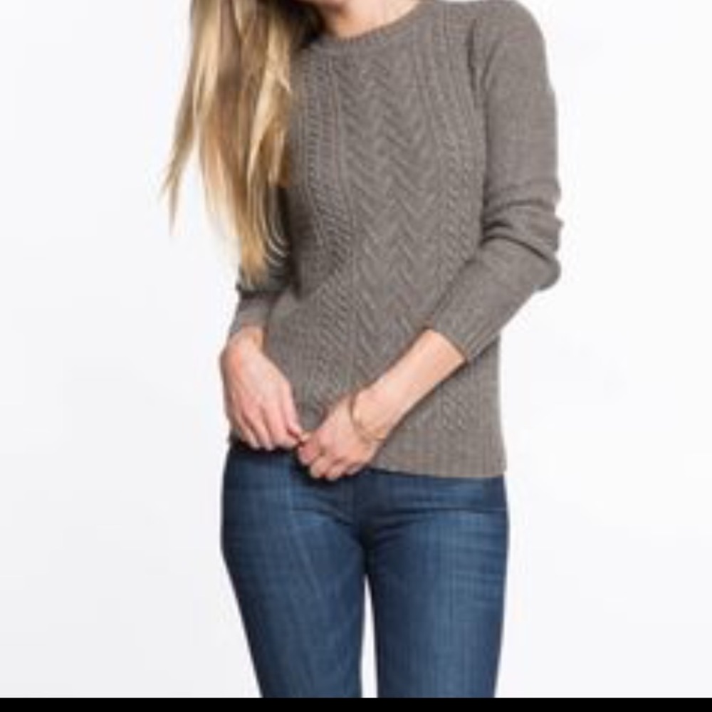 Wool cable knit marine layer sweater